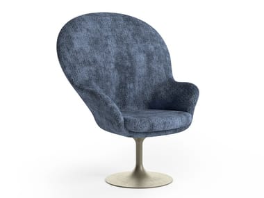 ADORE - Swivel fabric easy chair by Natuzzi Italia