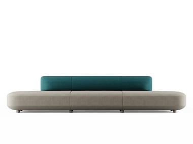 AFINA - Sectional 4 seater fabric sofa by Frezza