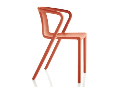 AIR-ARMCHAIR - Stackable polypropylene chair with armrests by Magis