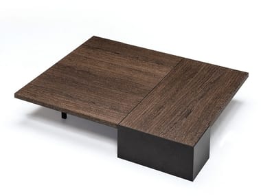 AKA - Low rectangular oak coffee table by Arketipo