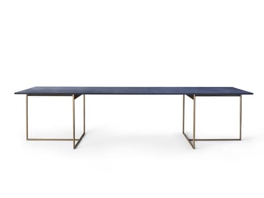 ALAMO - Rectangular cultured marble table by Lema