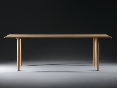 ALBA - Rectangular solid wood dining table by Artisan