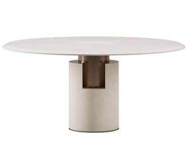 ALBA - Round stone table by Paolo Castelli