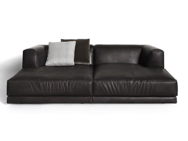 ALBERESE - Sectional modular leather sofa by DE PADOVA