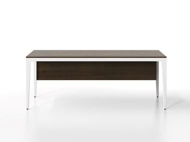 ALPLUS - Rectangular wooden office desk by Frezza