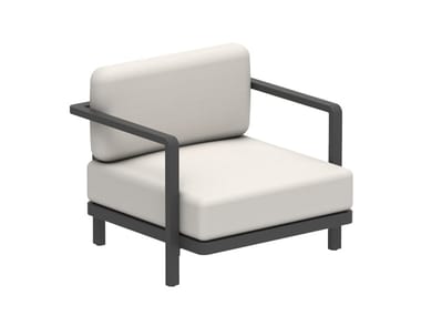 ALURA LOUNGE - Modular Batyline¢ç garden armchair with armrests by Royal Botania