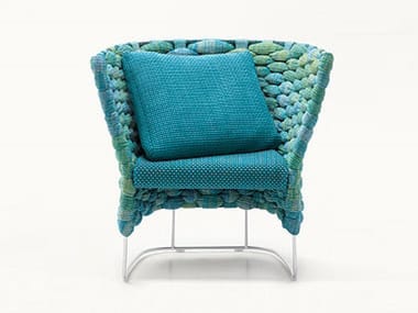 AMI - Sled base easy chair high-back by Paola Lenti