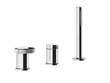 ANELLO - 3 hole brass bathtub set with diverter by Gessi