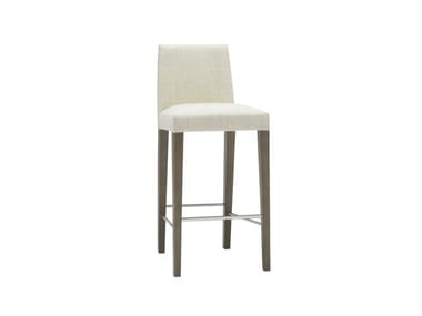 ANNA BQ1386 - Upholstered stool with back by Andreu World