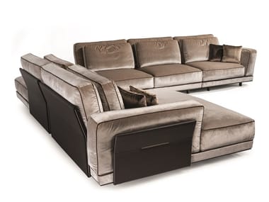 ANTHEM - Sectional fabric sofa by Visionnaire