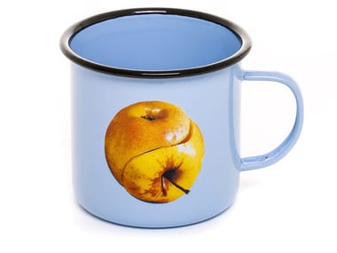 APPLE - Enamelled metal mug (Request Info)