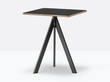 ARKI-BASE ARK3 - Square steel contract table by Pedrali