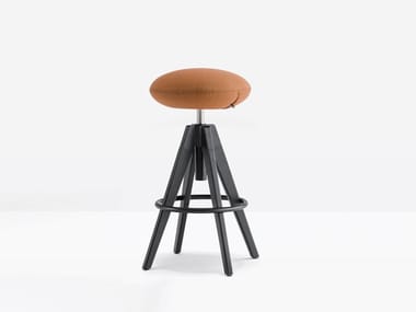 ARKI-STOOL ARKW6/2 - Swivel oak stool with gas lift by Pedrali