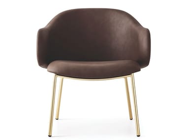 HOLLY - Upholstered fabric armchair with armrests by Calligaris