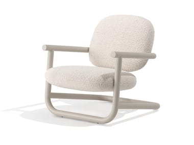 STRONG SPECIAL - Fabric armchair with steel structure by Desalto