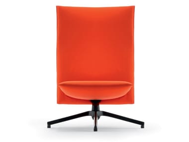 PILOT - Swivel armchair with 4-spoke base by Knoll