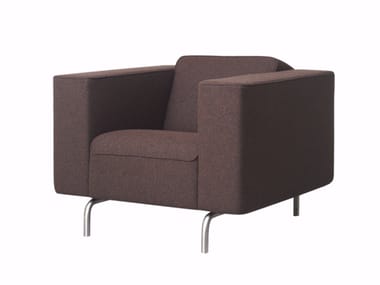 MATRICE - Fabric armchair with armrests by Casala