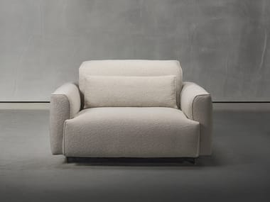 RENS - Fabric armchair with removable cover by Piet Boon