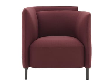 HEMICYCLE - Fabric armchair with armrests by Ligne Roset