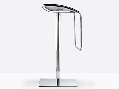 AROD 570 - Height-adjustable stainless steel stool by Pedrali