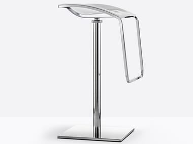 AROD 560 - High stainless steel stool with footrest by Pedrali