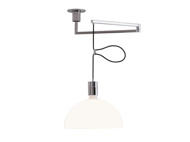 AS41C - Swivel opal glass pendant lamp by Nemo