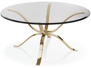 ATLANTE - Round glass table by Cantori