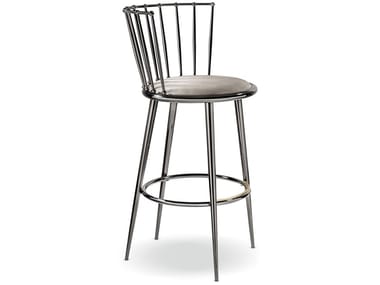 AURORA - Metal stool with integrated cushion by Cantori