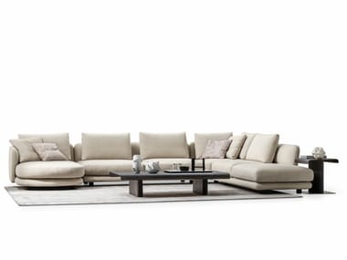 AVALON - Corner sectional fabric sofa by Ditre Italia