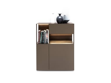 AVENUE - Wooden highboard with integrated lighting by Kristalia