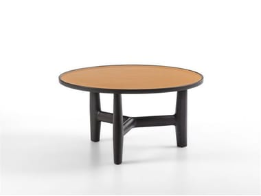 TILLOW - Tanned leather coffee table by Porada