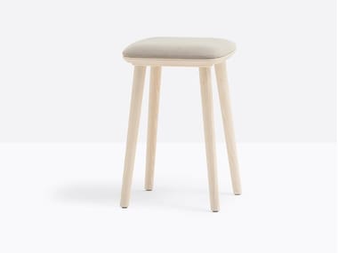 BABILA 2703/A - Low ash stool with integrated cushion by Pedrali