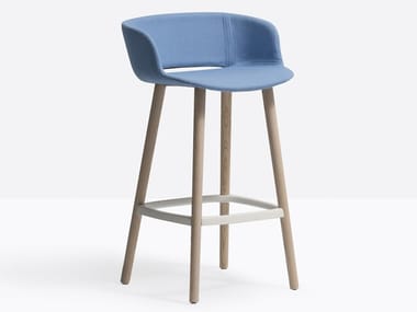 BABILA 2757/2 - Fabric stool with armrests with footrest by Pedrali