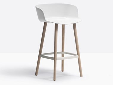 BABILA 2757 - High polypropylene stool with armrests by Pedrali