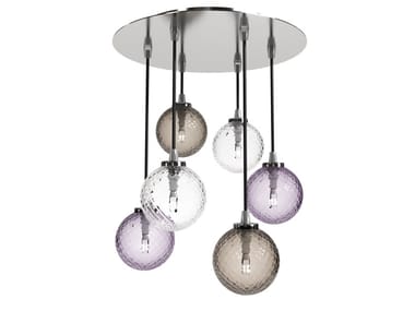 BALLOTON - Blown glass ceiling lamp by Venini