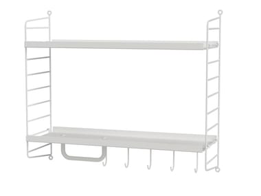 BATHROOM E - Powder coated steel bathroom wall shelf by String Furniture