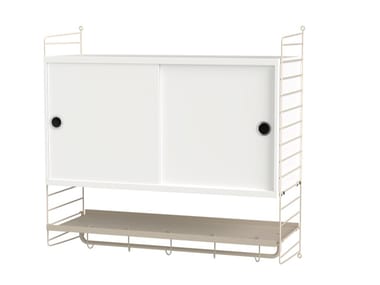 BEDROOM F - Powder coated steel shelving unit by String Furniture
