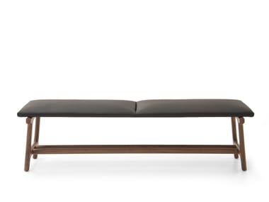 FUSHIMI - Upholstered leather bench by Pianca