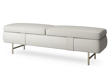 DONOVAN - Leather bench by Sicis