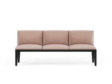 ALPLUS - Fabric bench with back by Frezza