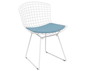 BERTOIA Outdoor - Sled base steel garden chair with integrated cushion (Request Info)