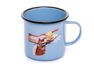 BIRD - Enamelled metal mug (Request Info)