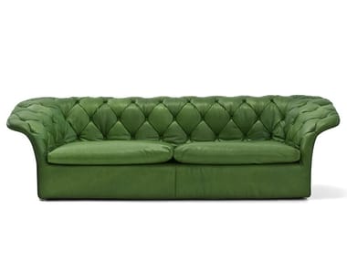 BOHEMIAN - Tufted leather sofa by Moroso