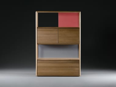 ALEA - Solid wood shelving unit by Artisan