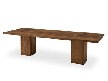 BOSS EXECUTIVE - Rectangular solid wood table by Riva 1920