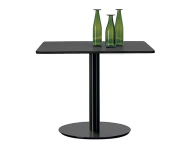 BREAK - Table with metal base and round or square top by Cappellini