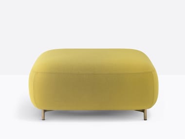 BUDDY 212 - Upholstered square fabric pouf by Pedrali