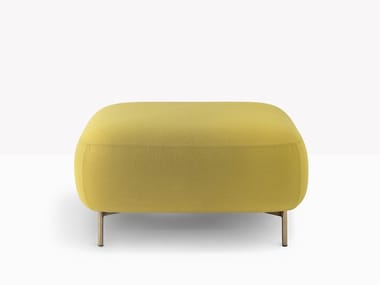 BUDDY 213 - Upholstered square fabric pouf by Pedrali