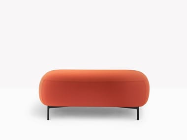 BUDDY 215 - Upholstered rectangular fabric pouf by Pedrali