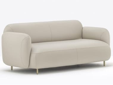 BUDDY 218 - 2 seater leather sofa by Pedrali